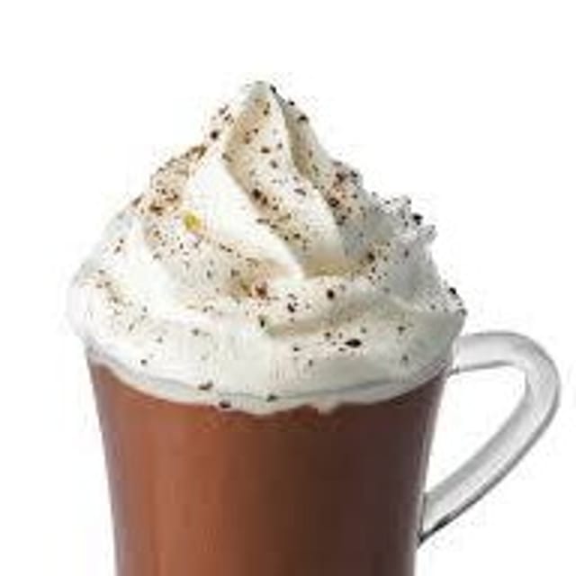 Hot Chocolate w/ Cool Whip.